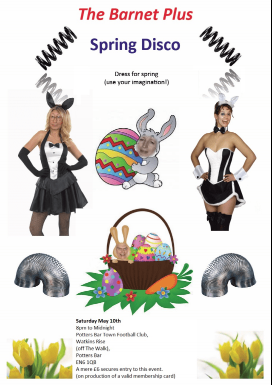 Official poster for the The Barnet Disco. Mm-mm!